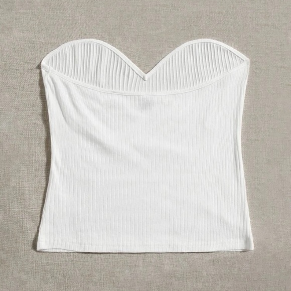 SHEIN Ribbed Knit Tube Top #150 - Picture 2 of 4